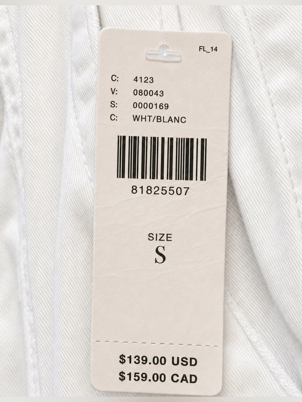 NWT 🆕 Anthropology/Sanctuary 90’s White Cargo Pant - S - Picture 12 of 12